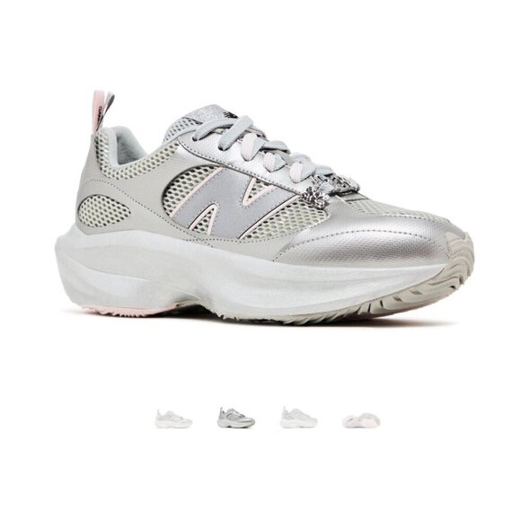 NEW GANNI x New Balance Silver and Pink WRPD Runner UNISEX main image 14